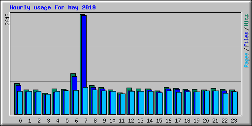 Hourly usage for May 2019